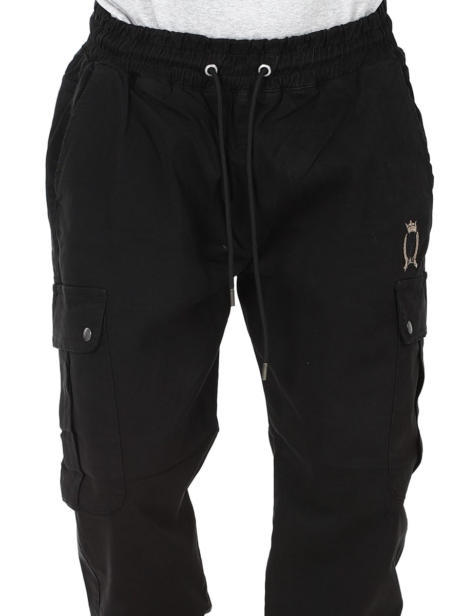 Loose Fit SikSilk Cargo pants 27979- Black_3.jpg