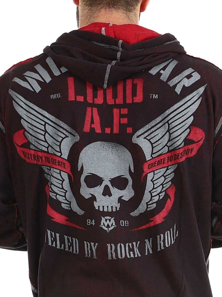 Loud Af Wornstar Zip Hoodie red_5.jpg