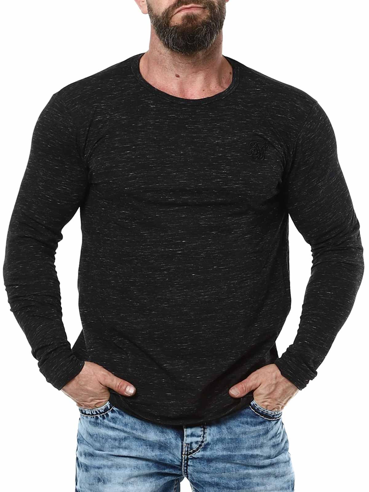 Marl SikSilk Longsleeve - Black Lars_1.jpg