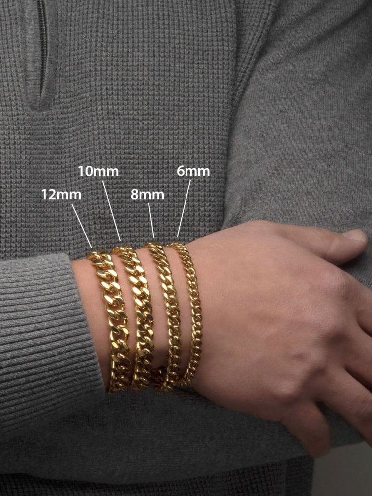 Miami Inox 8mm Armband - Guld 4.jpg