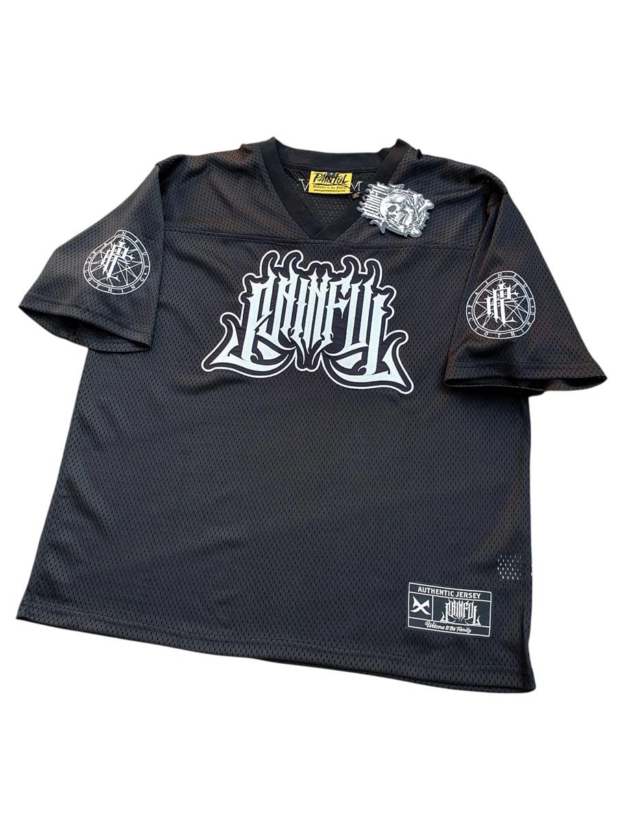 Painful Clothing Jersey T-shirt - wht Svart.jpg