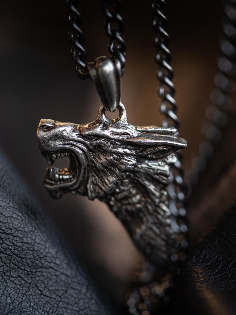 Dark Wolf Halskjede - Sølv