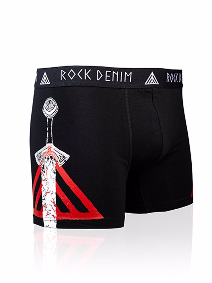 4-pack RockDenim Viking Sword Boxere - Svart
