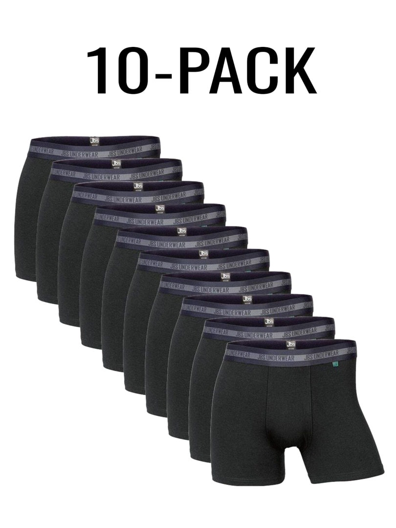 10-Pack JBS Bamboo Boxere - Svart