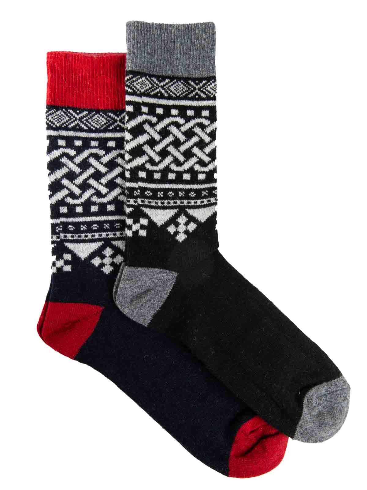 RD 2-pack Viking Wool Sokker - Mørkeblå/Svart