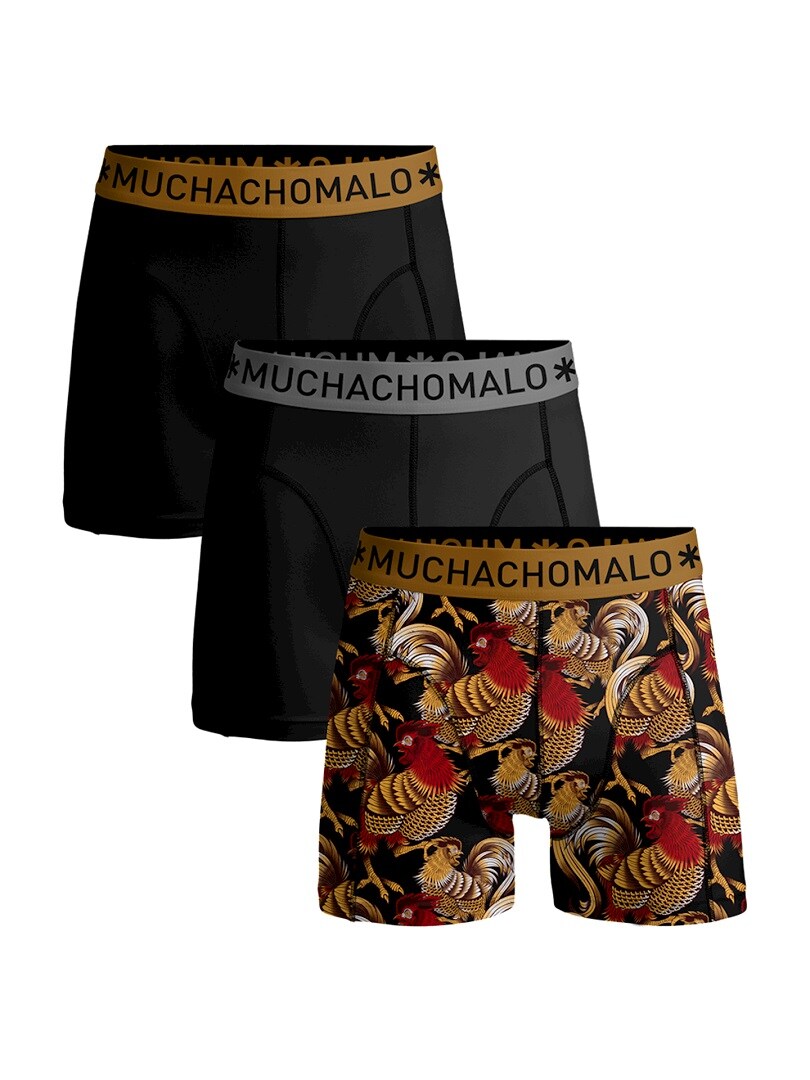 Muchachomalo Rooster Boxers 3-Pack Cotton Stretch