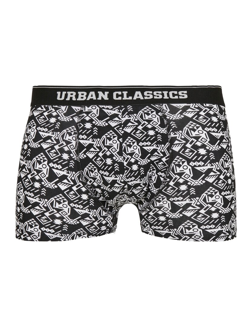 5-pack Urban Classics Organic Boxer - Svart/Vinrød/Grøn