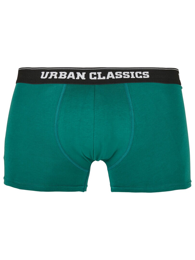 5-pack Urban Classics Organic Boxer - Svart/Vinrød/Grøn