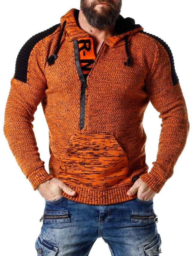 Artemis Rusty Neal Strikkegenser - Orange/Svart