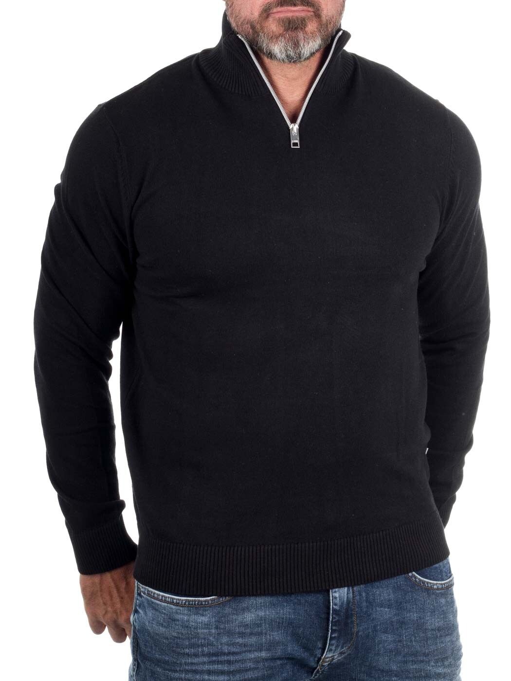 Rebel Callum Stickad Troja Black_4.jpg