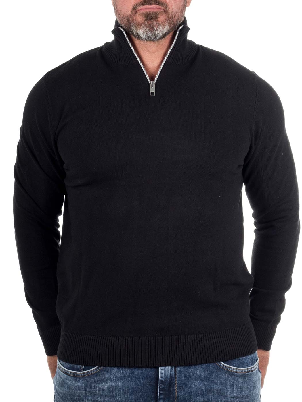 Rebel Callum Stickad Troja Black_5.jpg