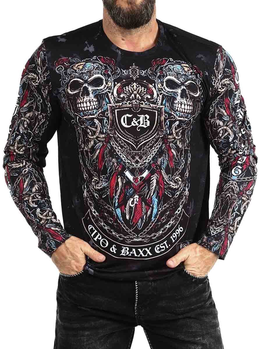Rebel Spiral Cipo Baxx Longsleeve - Svart_1.jpg