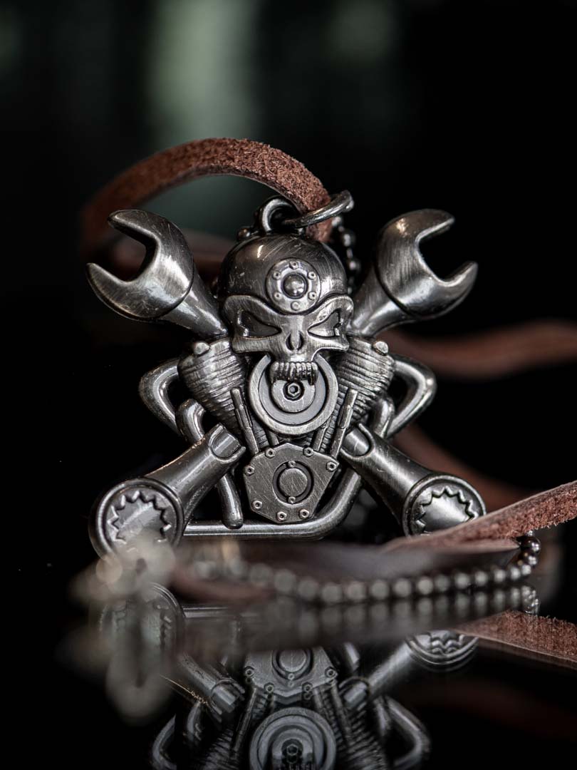 Skull Tool Halskjede - Brun
