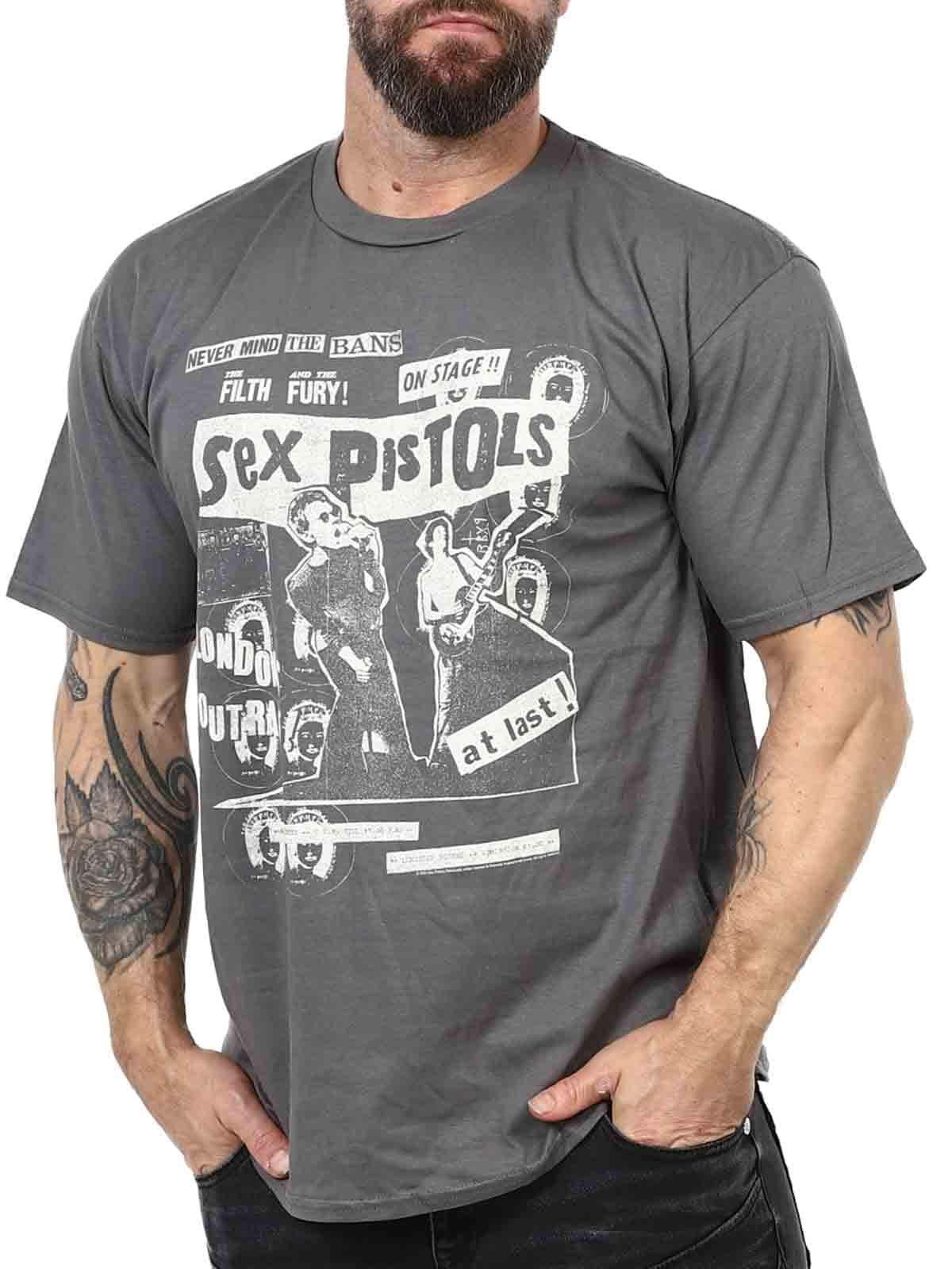 Sex Pistols On Stage T-shirt grey_3.jpg