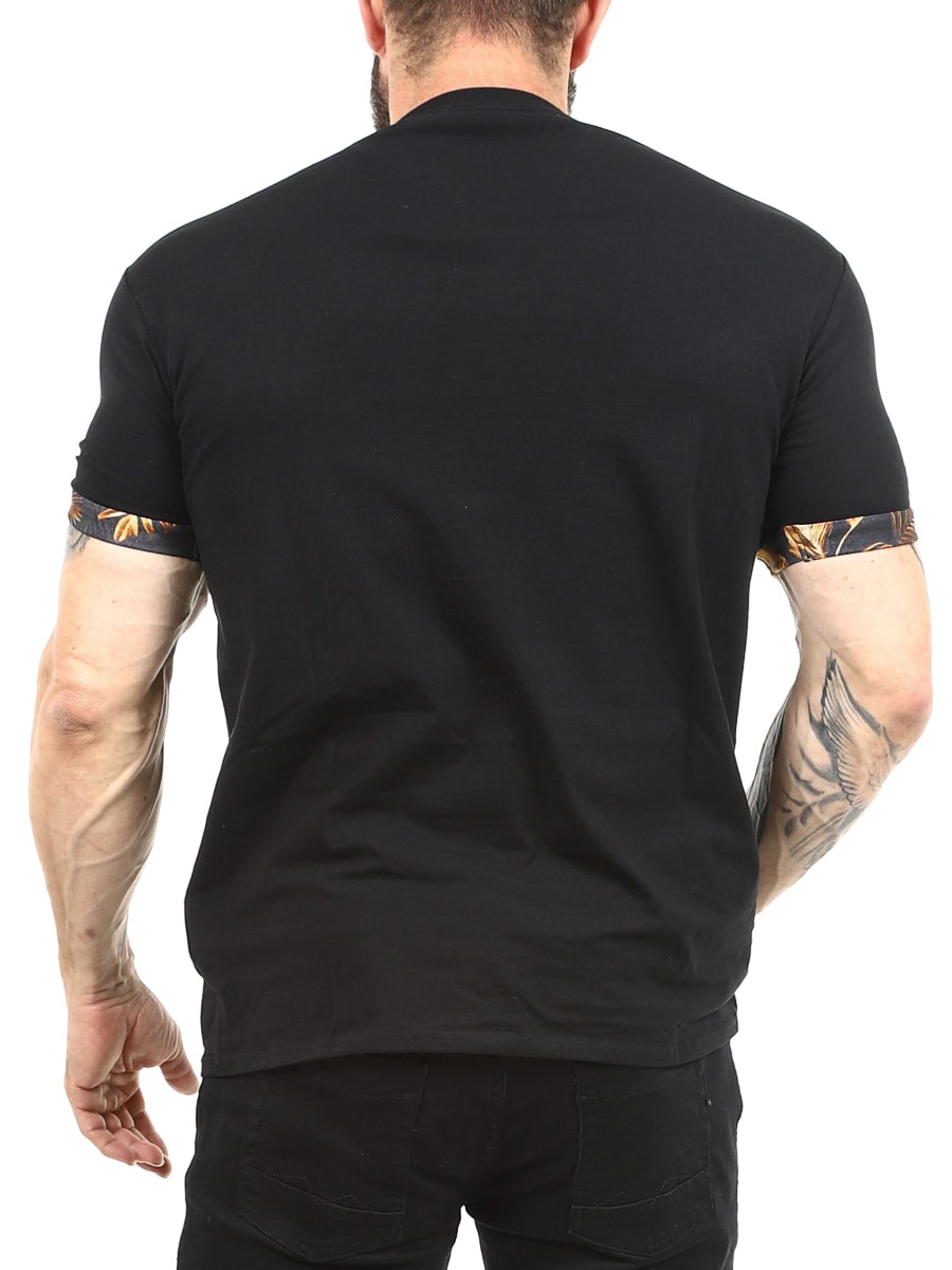 SikSilk Roll Sleeve T-shirt Black-9.jpg