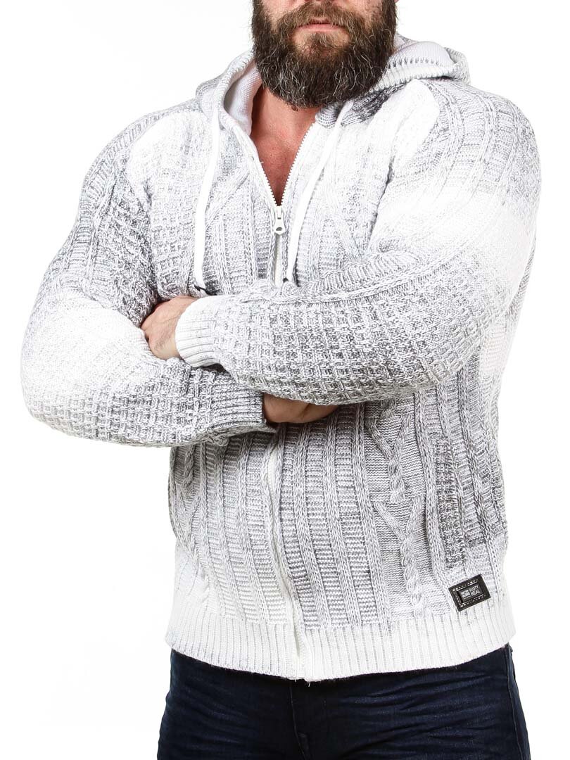 Cedric Strikkegenser - Hvit