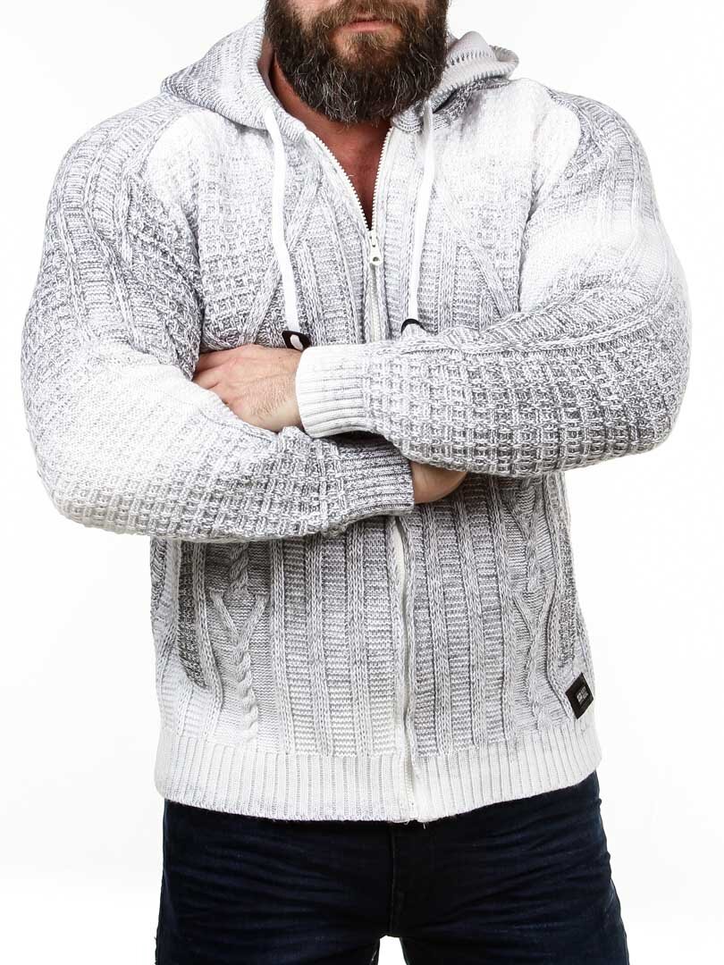 Cedric Strikkegenser - Hvit