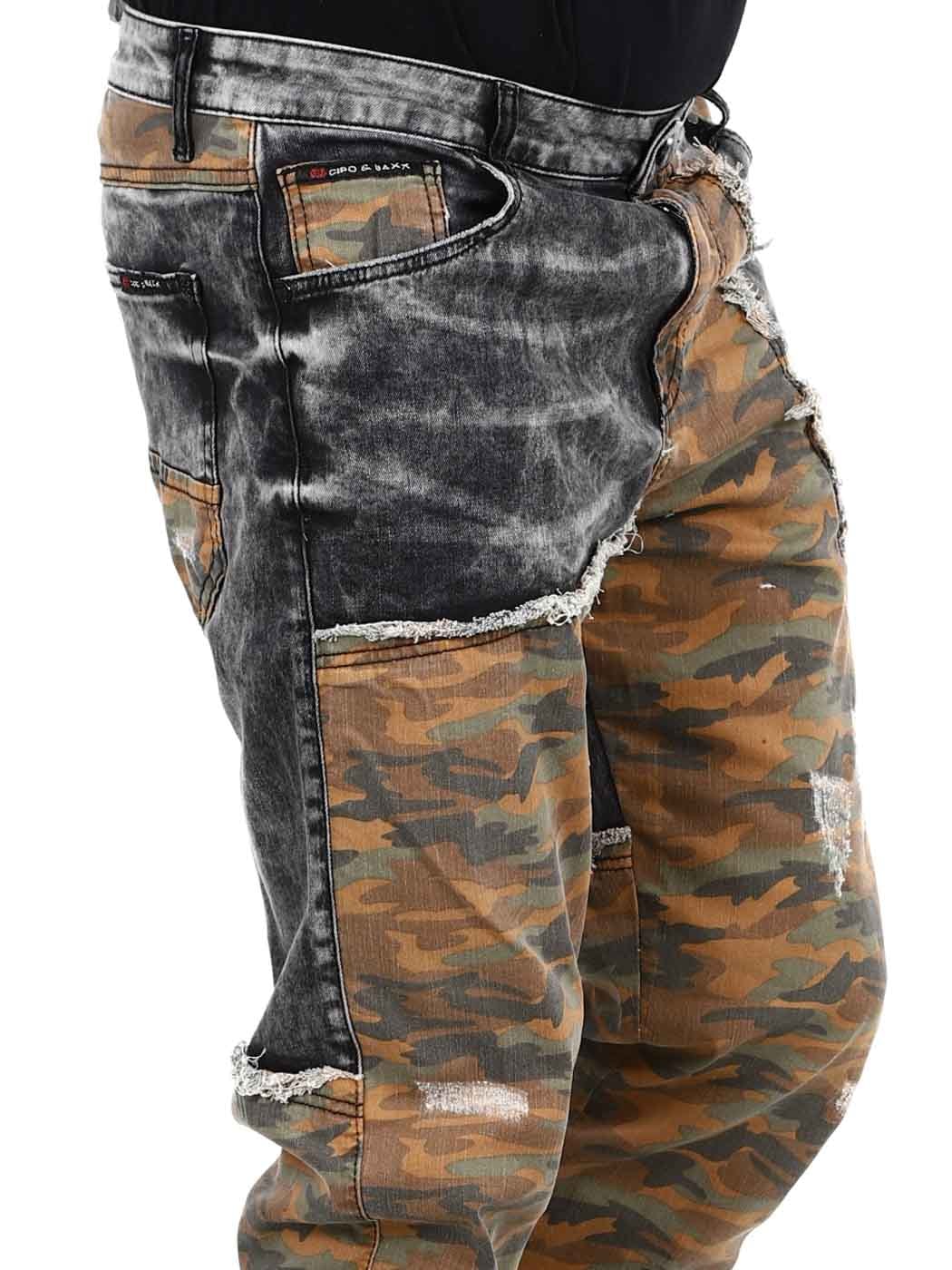 Thilian Cipo Baxx Jeans - Camo Svart_5.jpg