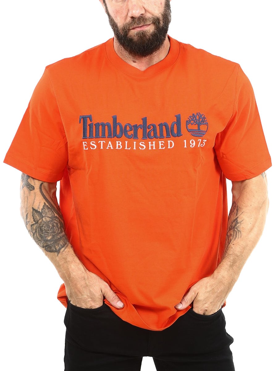 Timberland Established 1973 T-shirt - Orange-5.jpg