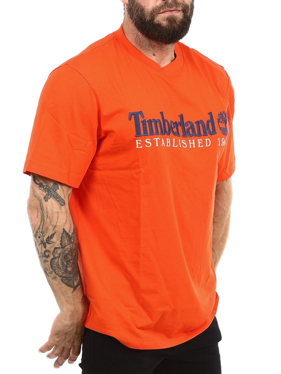 Timberland Established 1973 T-shirt - Orange-6.jpg