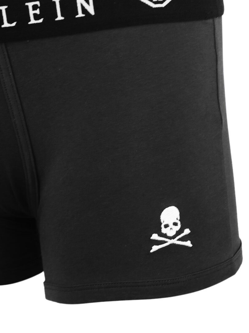 Philipp Plein 2-pack Skull Boxere - Svart