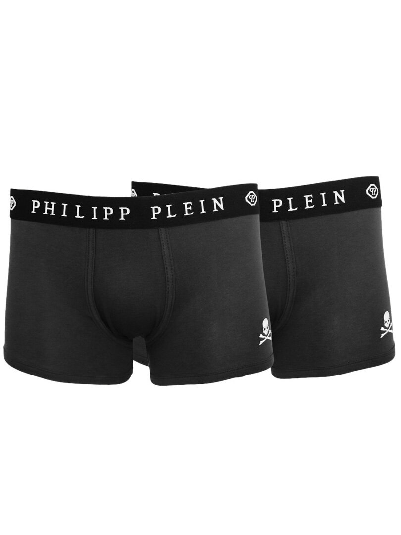 Philipp Plein 2-pack Skull Boxere - Svart