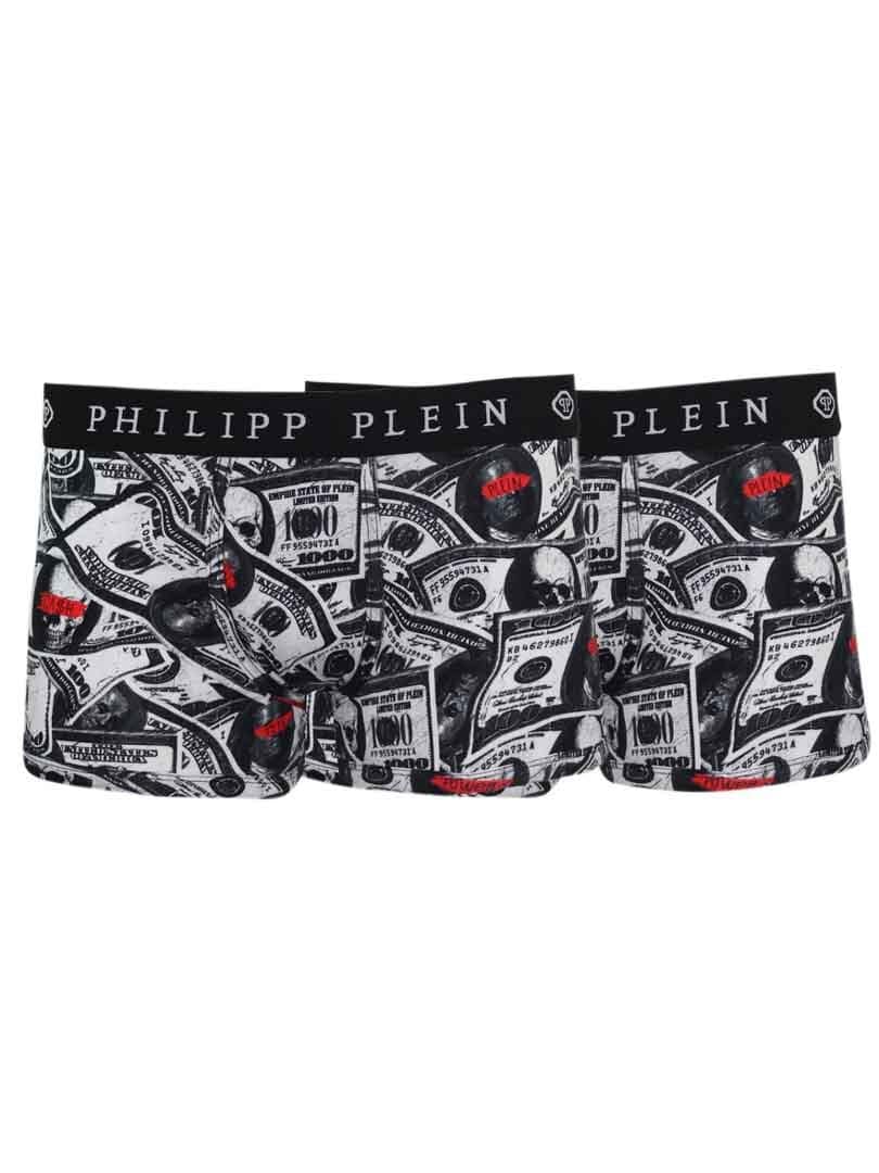 Philipp Plein Dollar 2-pack Boxere - Svart