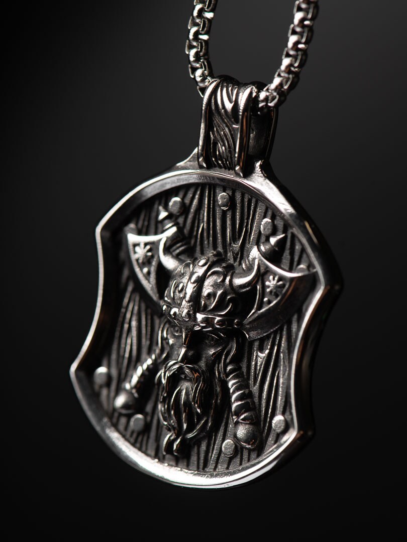Viking Axe Halskjede - Sølv