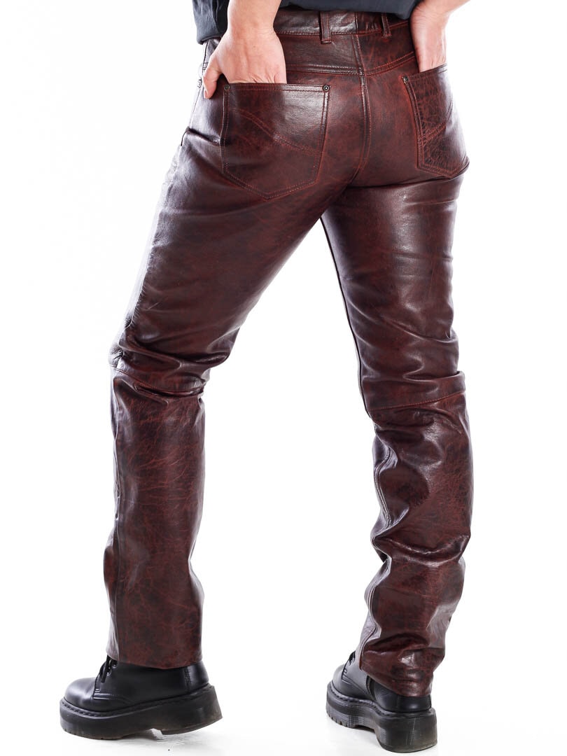 D12 Athena Skinnbukse - Dirty Red