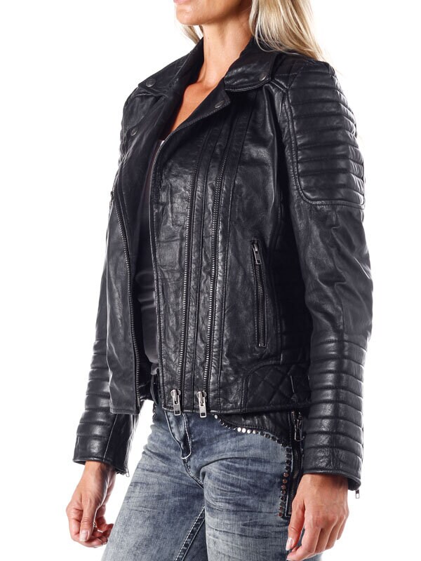 Searah D12 Lady Skinnjakke - Svart