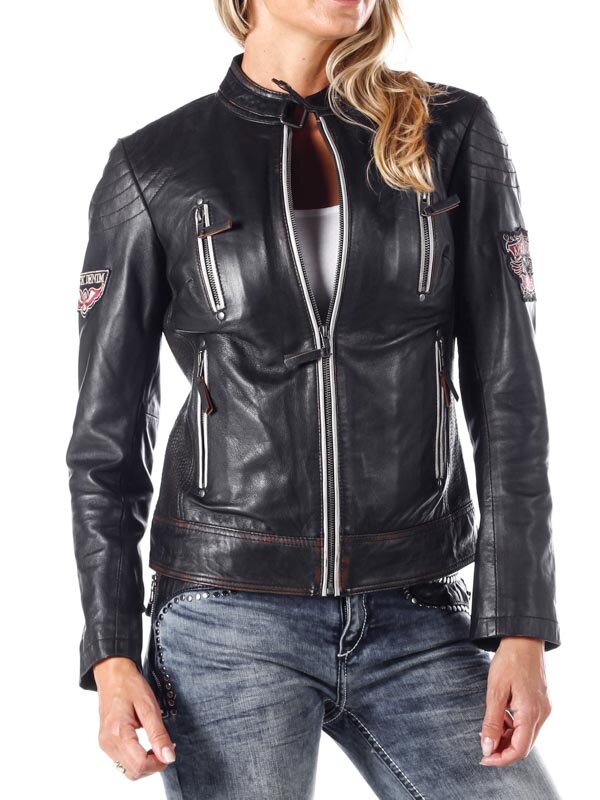 RD American Ride skinnjakke - Svart