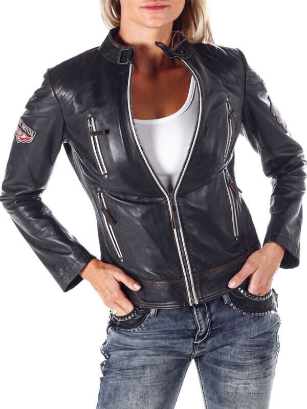 RD American Ride skinnjakke - Svart