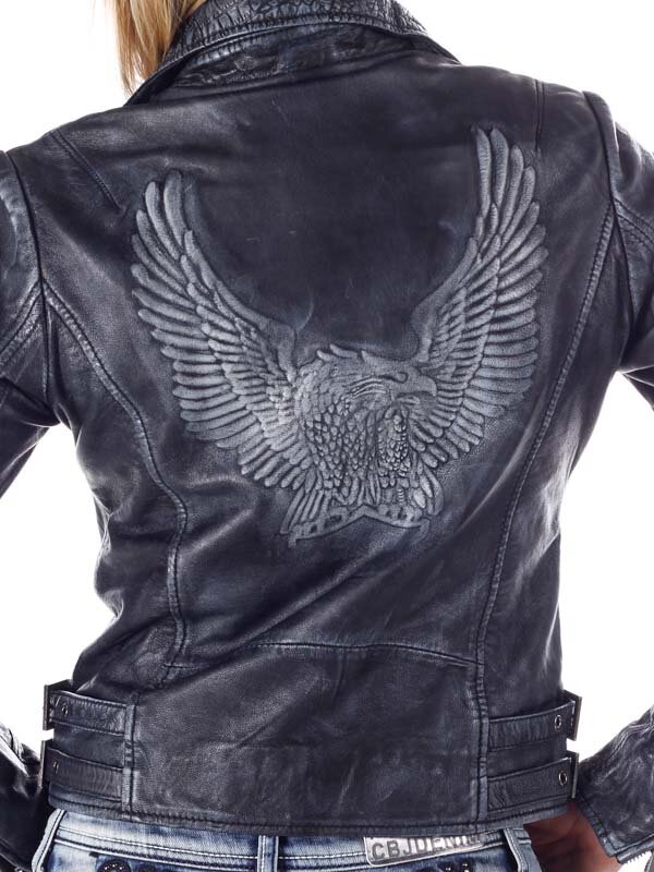RD Eagle Skinnjakke - Dirty Black
