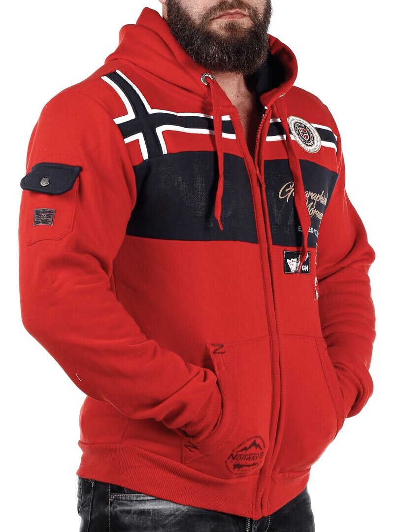 Garadock Geo Norway Hettegenser - Rød