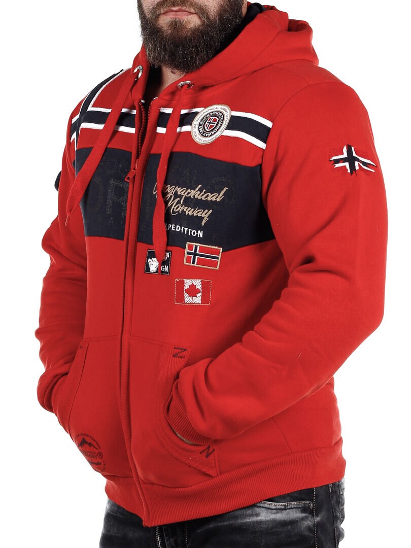 Garadock Geo Norway Hettegenser - Rød