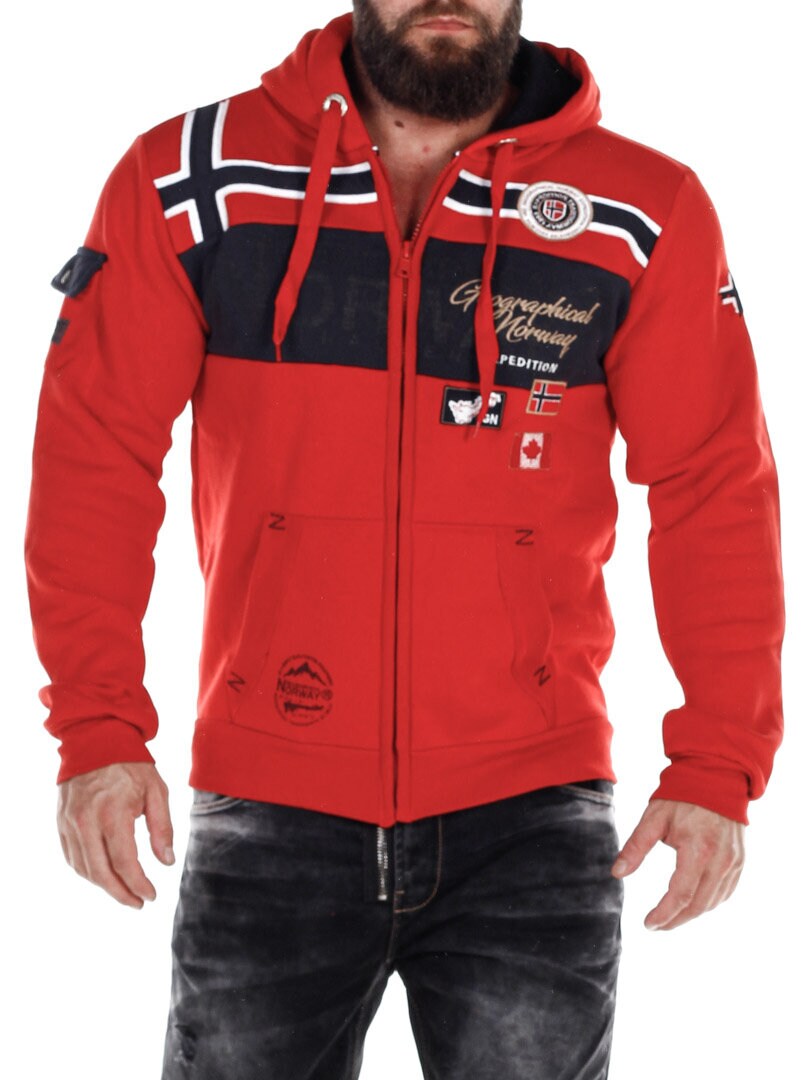 Garadock Geo Norway Hettegenser - Rød