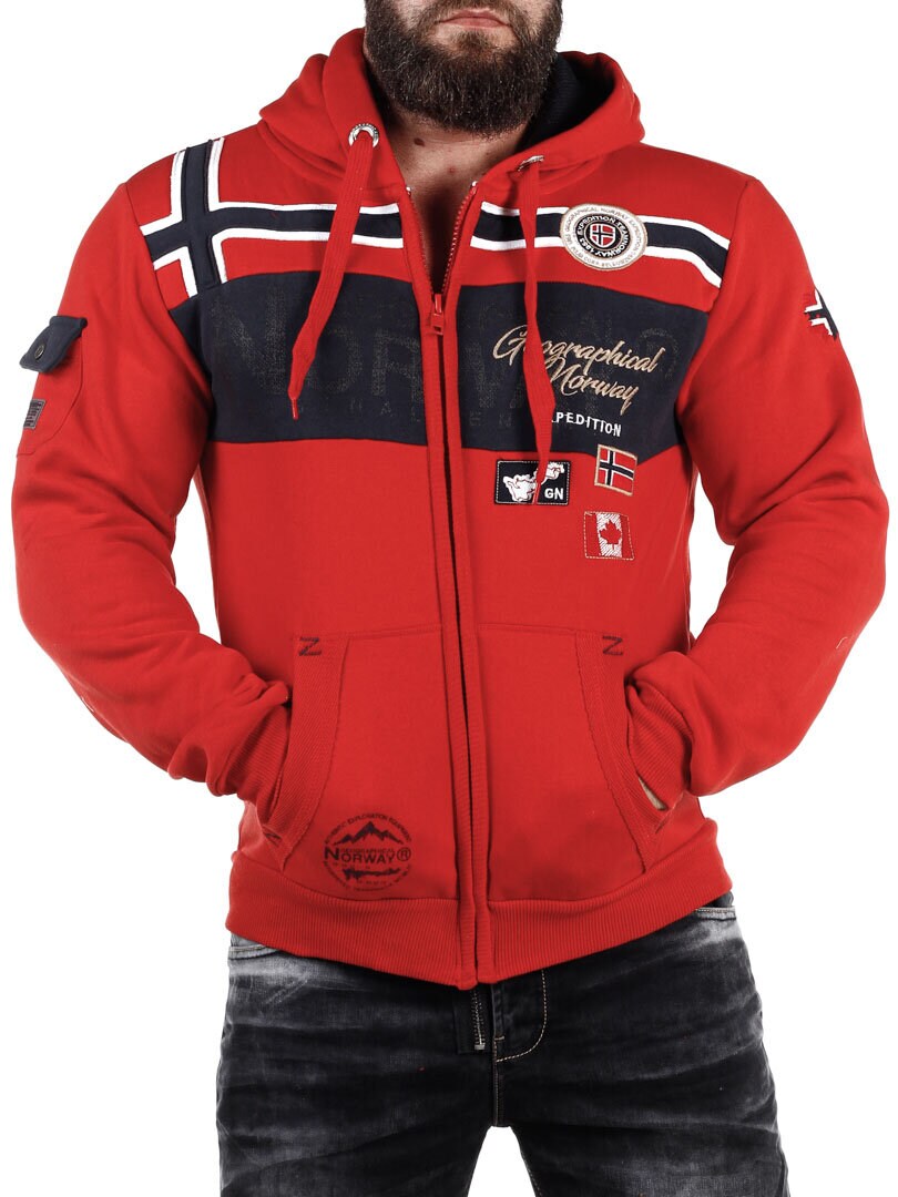 Garadock Geo Norway Hettegenser - Rød