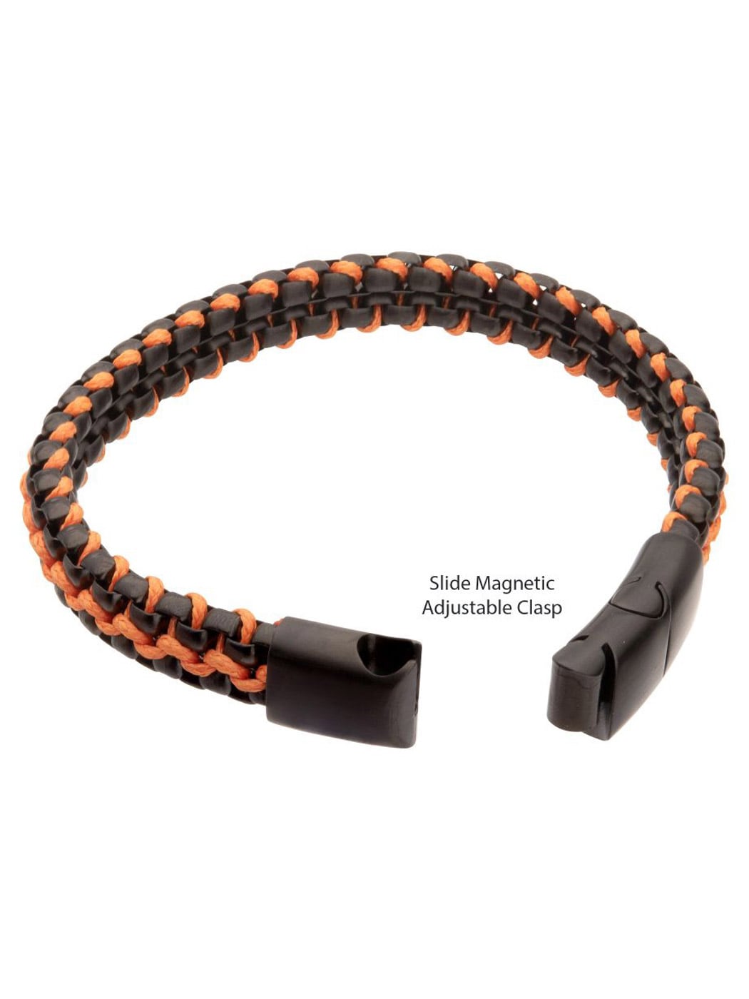 Wax Cord Inox Armband Orange_3.jpg