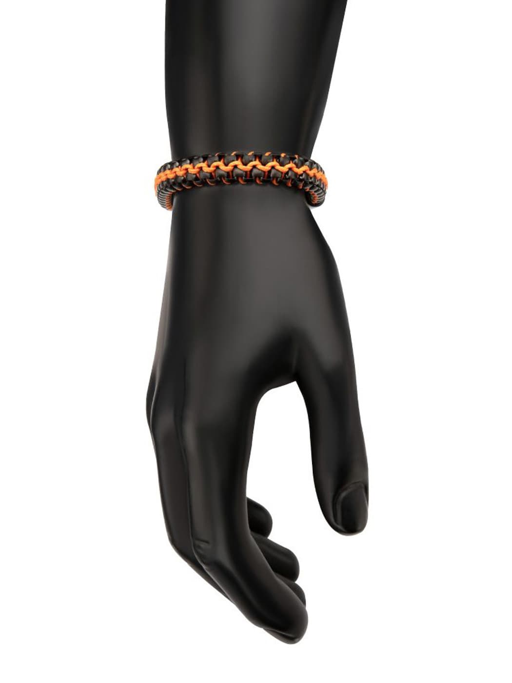 Wax Cord Inox Armband Orange_5.jpg
