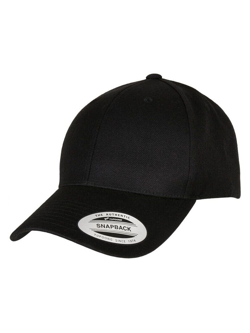 Premium Curved Visor Snapback Cap - Svart