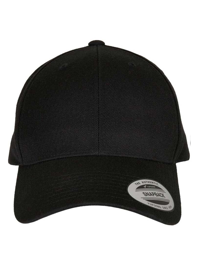 Premium Curved Visor Snapback Cap - Svart