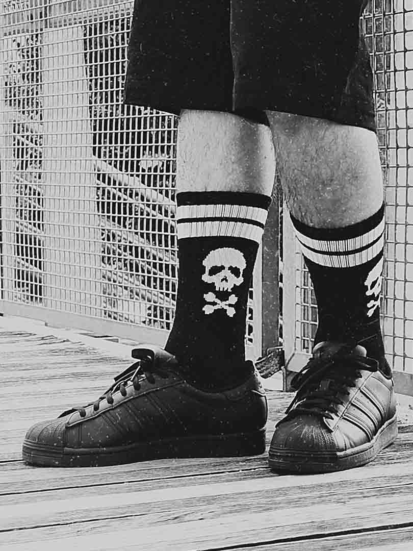 Hyraw Skull Classic Sokker - Svart
