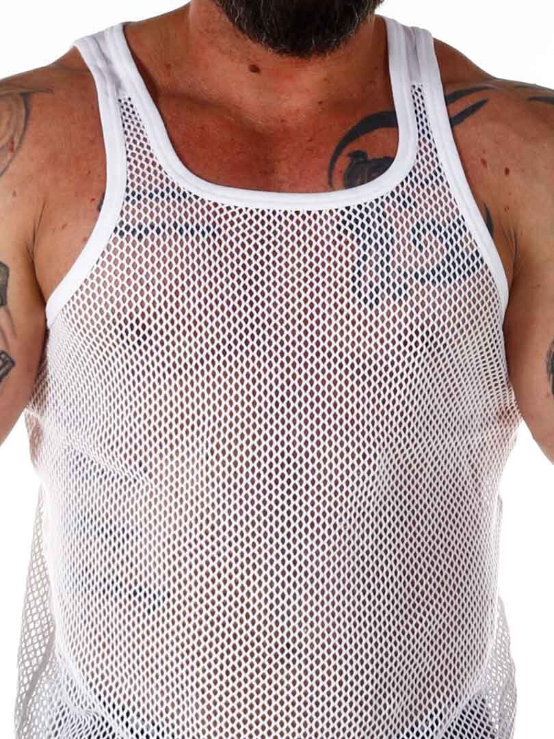 Dovre Net Singlet - Hvit