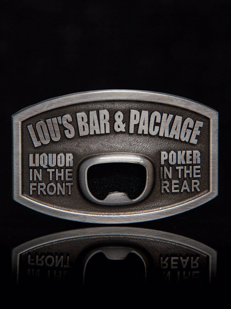 Lou´s Bar Flaskeåpner Beltespenne - Silver