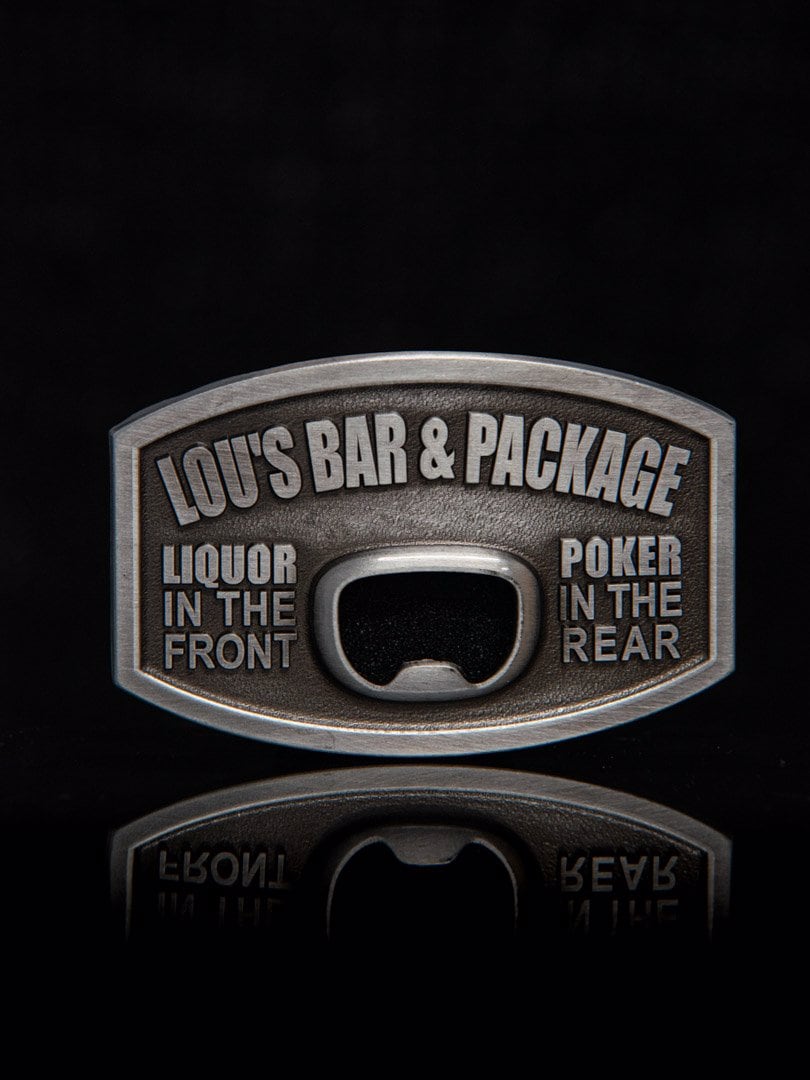 Lou´s Bar Flaskeåpner Beltespenne - Silver