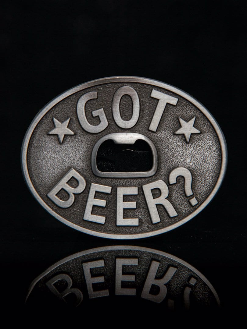 Got Beer? Flaskeåpner Beltespenne - Sølv