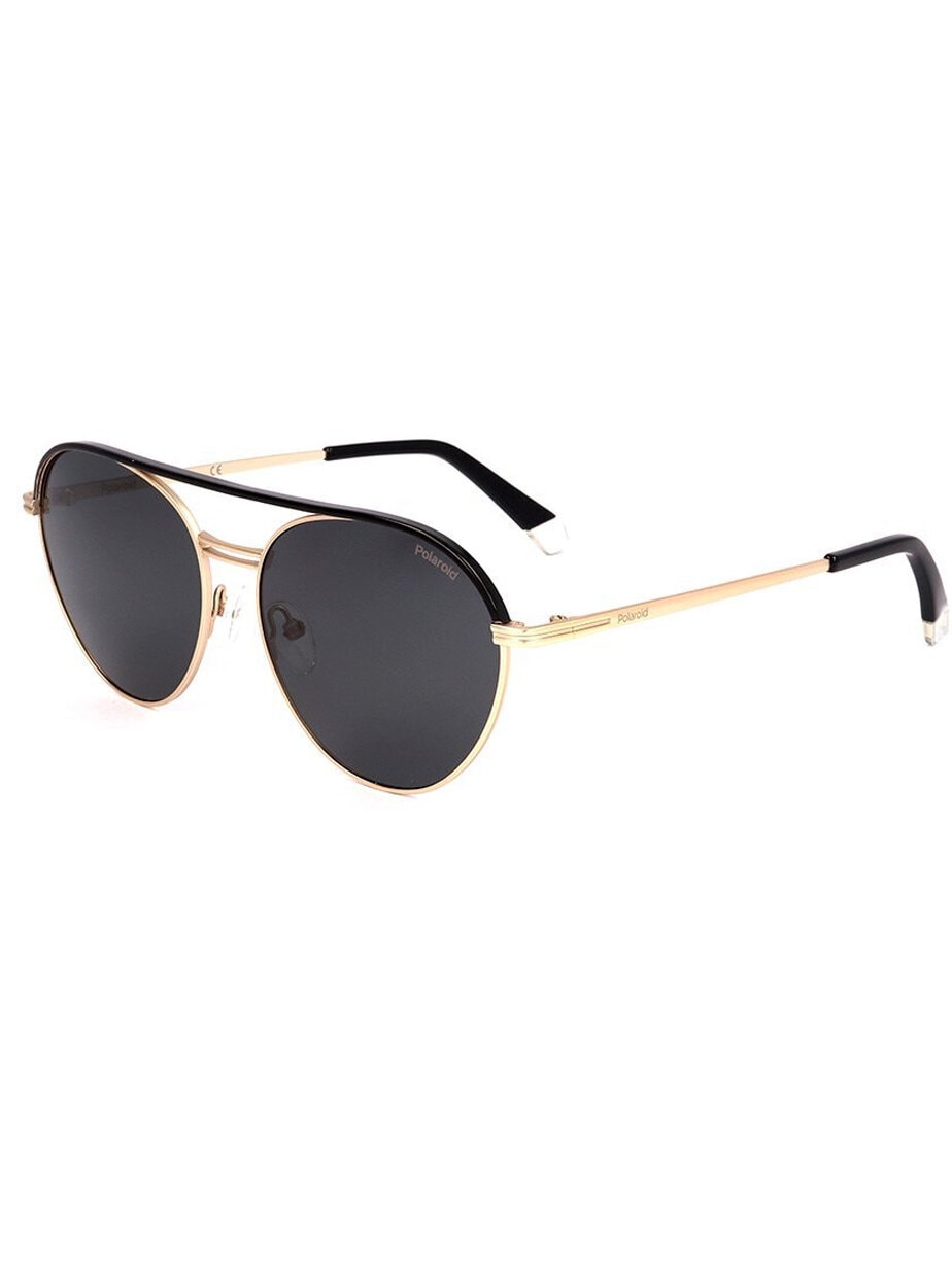 Polaroid Gold Pilot Solbriller - Gull/Svart