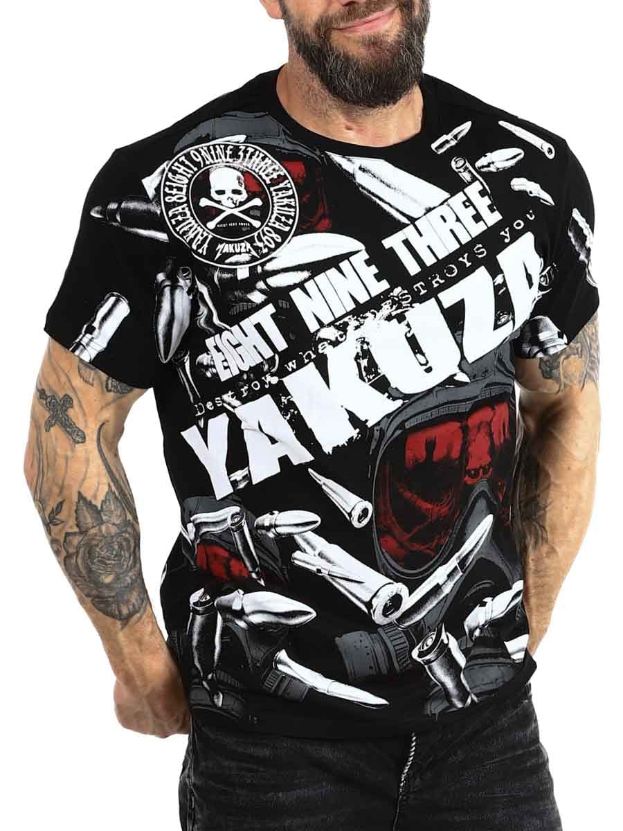 Yakuza Danger Allover T-shirt - Svart_4.JPG