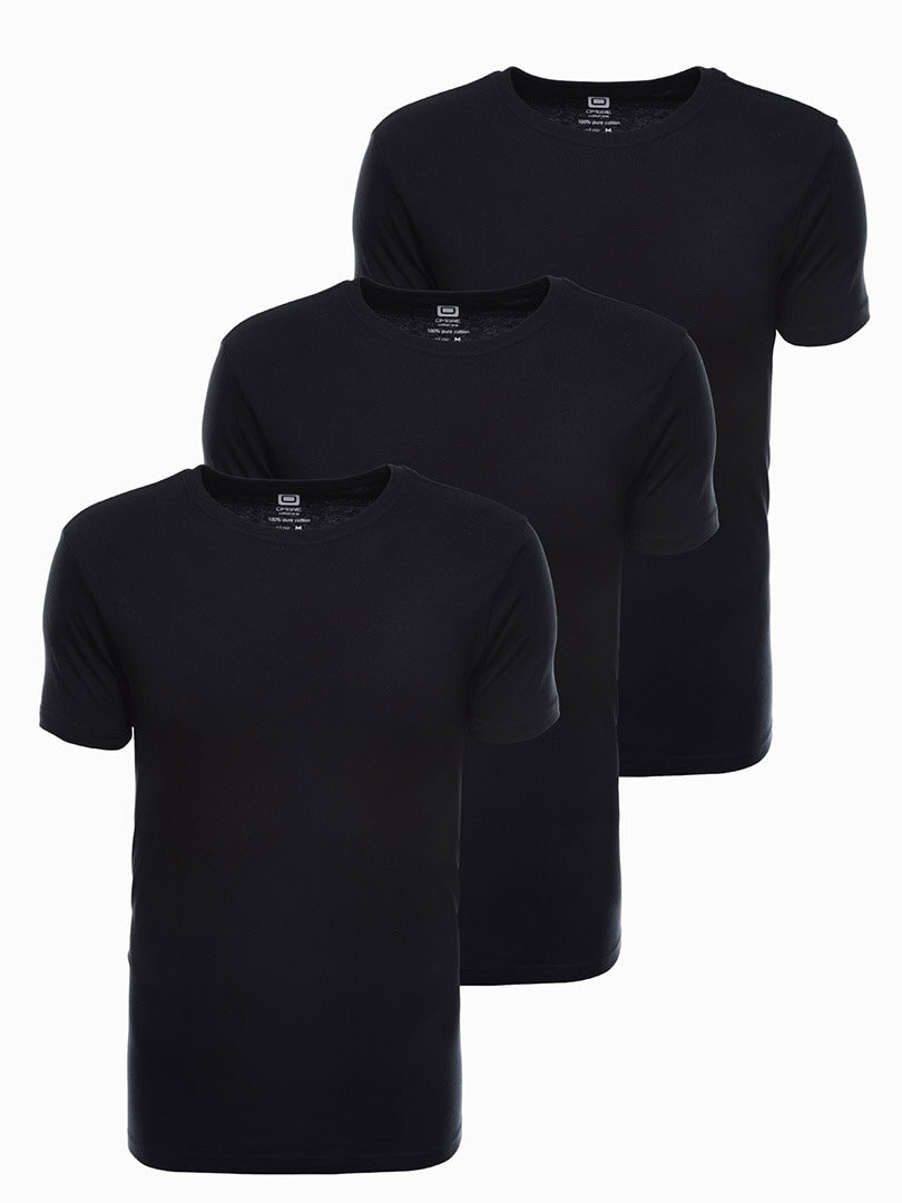 3-pack Fabro T-skjorter - Svart