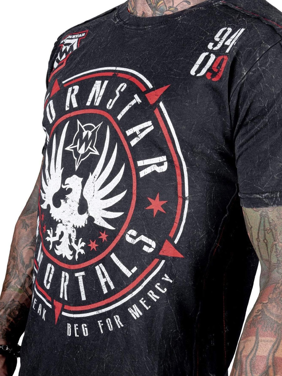 black Immortals Eagle Wornstar 4 T-shirt Black.jpg